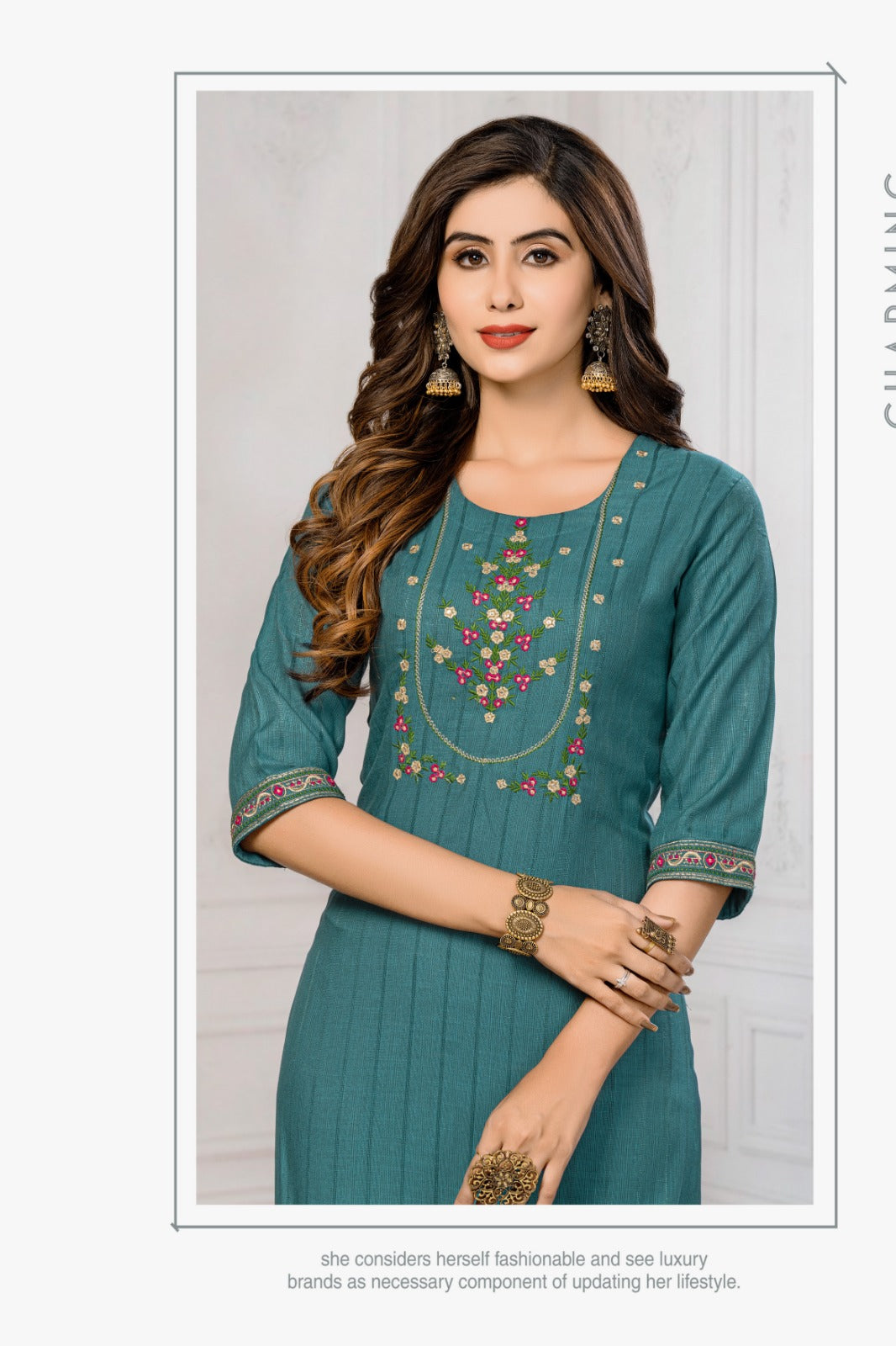 Kesariya Vol 1 By Kajal Style Nayra Cut Fancy Kurti Collection  :textileexport